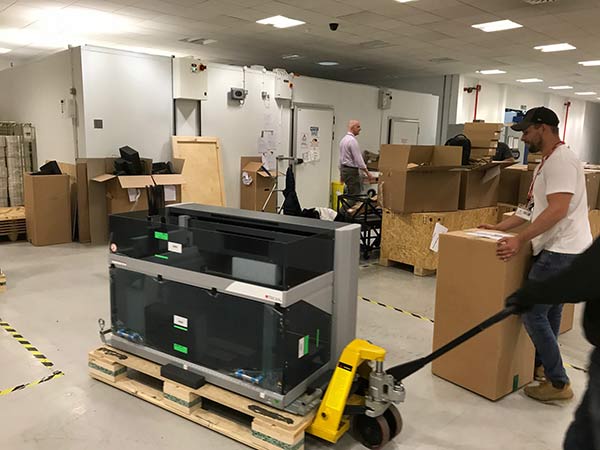 Selection of equipment that Pulleyn transported and set up at te NHS Biosample Centre in Milton Keynes 